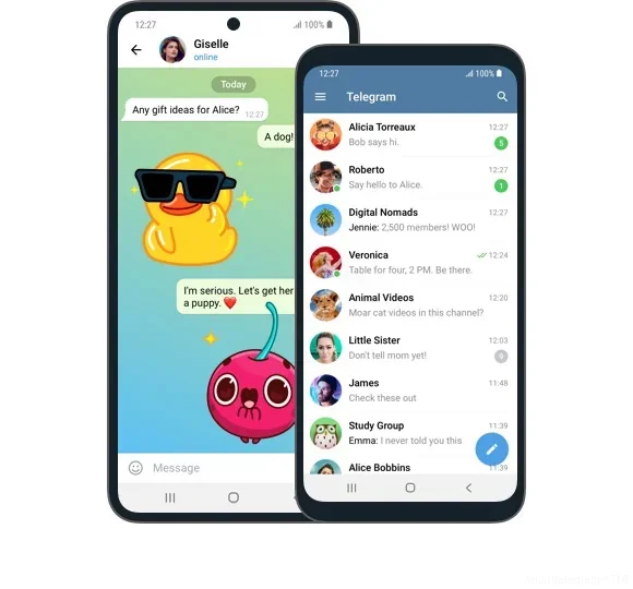Telegram Android聊天界面预览